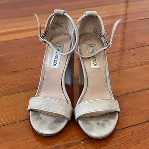 Steve Madden Women's Beige Heeled Sandals